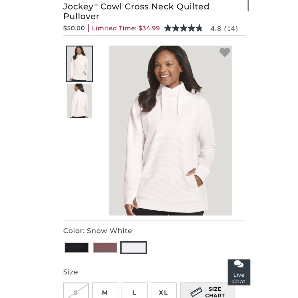 Jockey Cross Cowl Pull Over